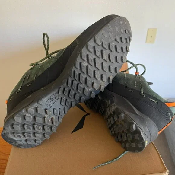 Salewa Wildfire 2 Hiking Shoes Green Black Approach Shoes Mens Size 12.5 - Picture 3 of 4